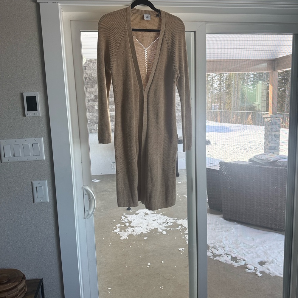 CAbi Abbey Road Camel Duster Cardigan